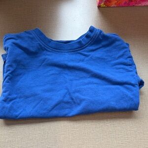 Hanna Andersson Vibrant Blue Long Sleeve Tee